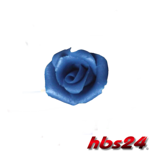 Marzipan Rosen mittelgross blau 24 St. - hbs24
