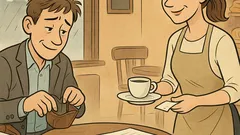 Witz: Ein Referendar sitzt im Café…