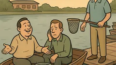 Witz: Zwei Insassen angeln auf dem See